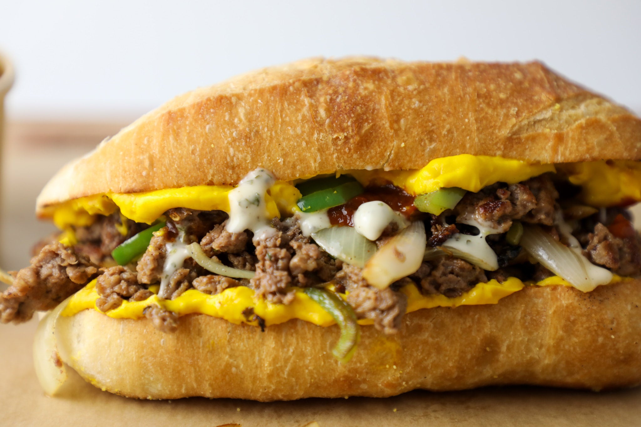 Impossible Bunny Cheesesteak